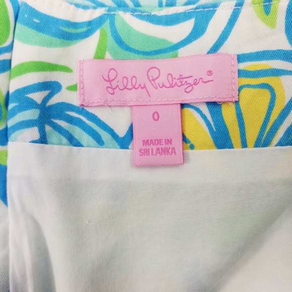 Lilly Pulitzer Multicolor Floral Print Ella Mini Skort Womens Size 0 - Picture 7 of 13